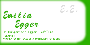 emilia egger business card